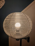Wire cage sphere lamp shade